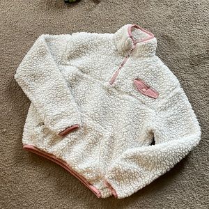 Fuzzy fleece pullover